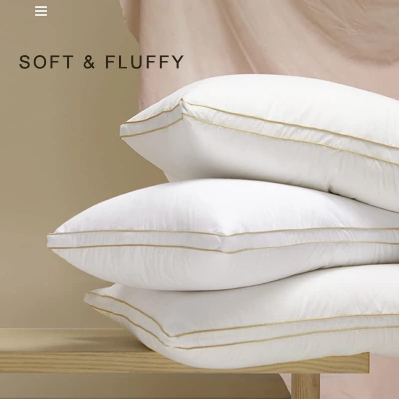 Cotton-Shell Down-Alternative Neck Support Pillow