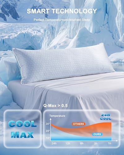 Cooling Shredded Memory Foam Body Pillow, 20 x 54