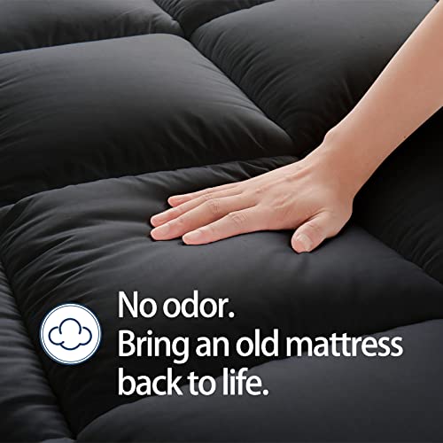 Extra-Thick Cooling Quilted Pillow-Top Mattress Topper