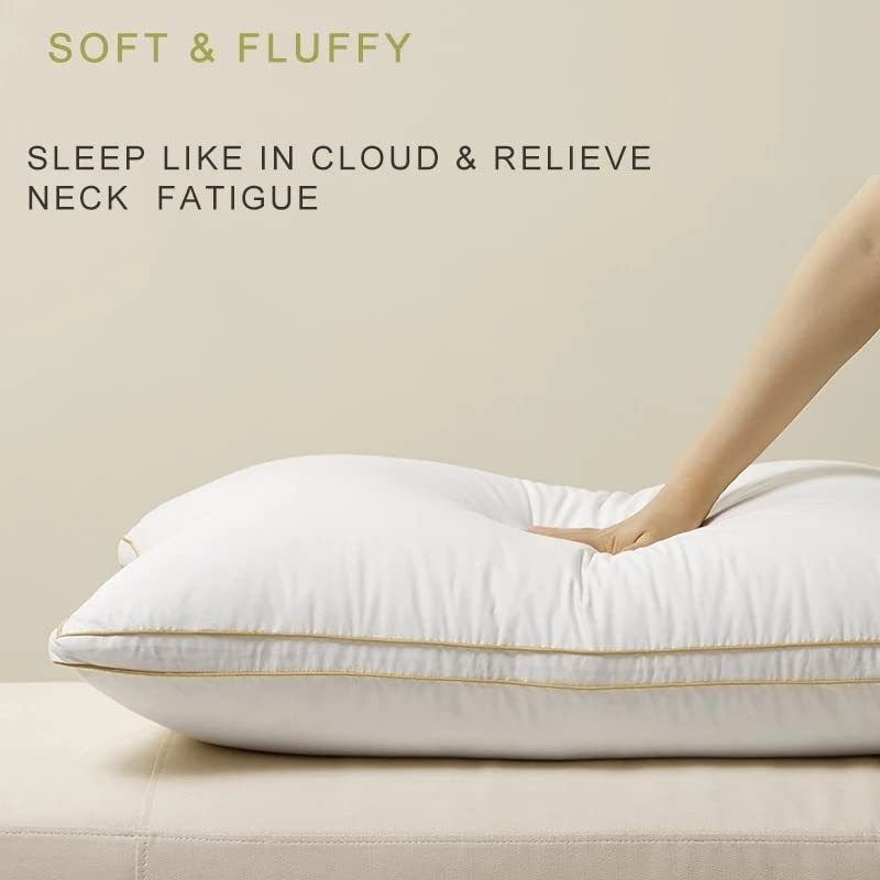 Cotton-Shell Down-Alternative Neck Support Pillow