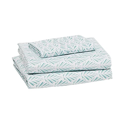 Amazon Basics Lightweight Super Soft Easy Care Microfiber 4-Piece Bed Sheet Set with 14-Inch Deep Pocket
