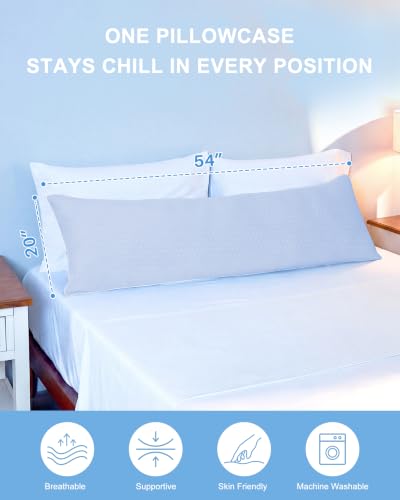 Cooling Shredded Memory Foam Body Pillow, 20 x 54
