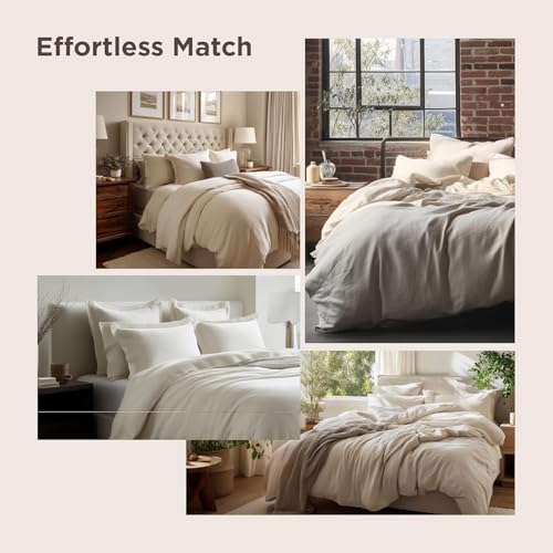 Bedsure Soft Prewashed Duvet Cover Set with Zipper Closure and Pillow Covers, Comforter Not Included