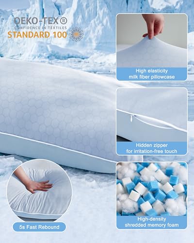 Cooling Shredded Memory Foam Body Pillow, 20 x 54