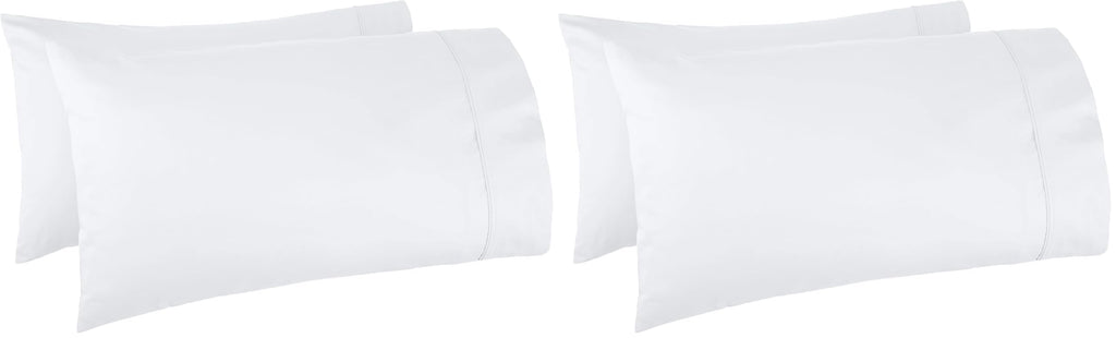 Amazon Basics 400 Thread Count Cotton Pillow Cases, Set of 2