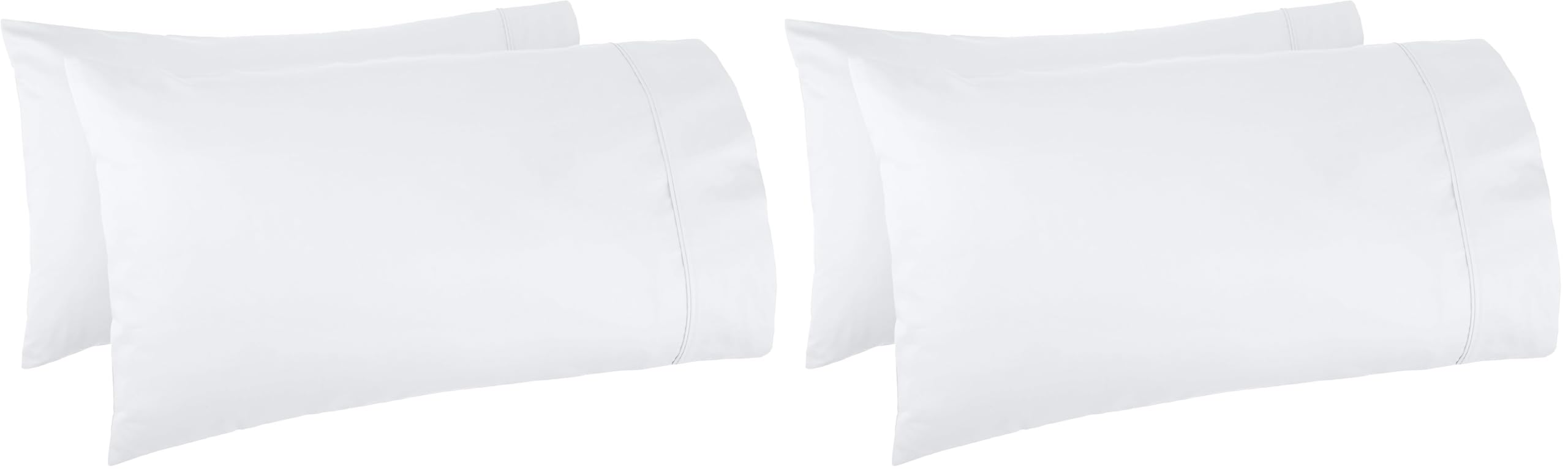 Amazon Basics 400 Thread Count Cotton Pillow Cases, Set of 2