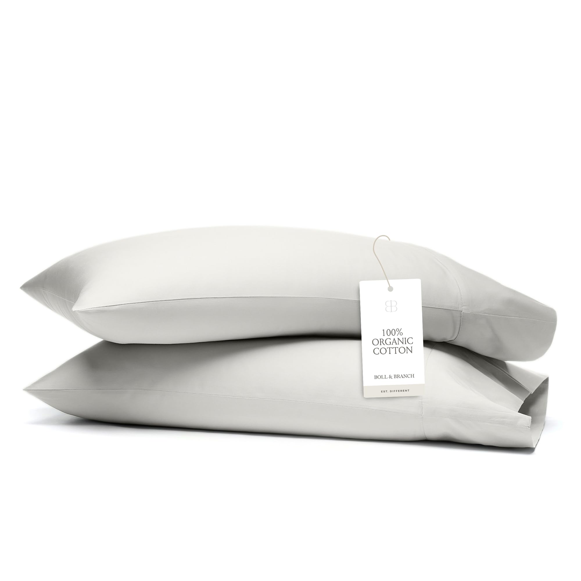 Organic Cotton Signature Hemmed Pillowcases, Pair