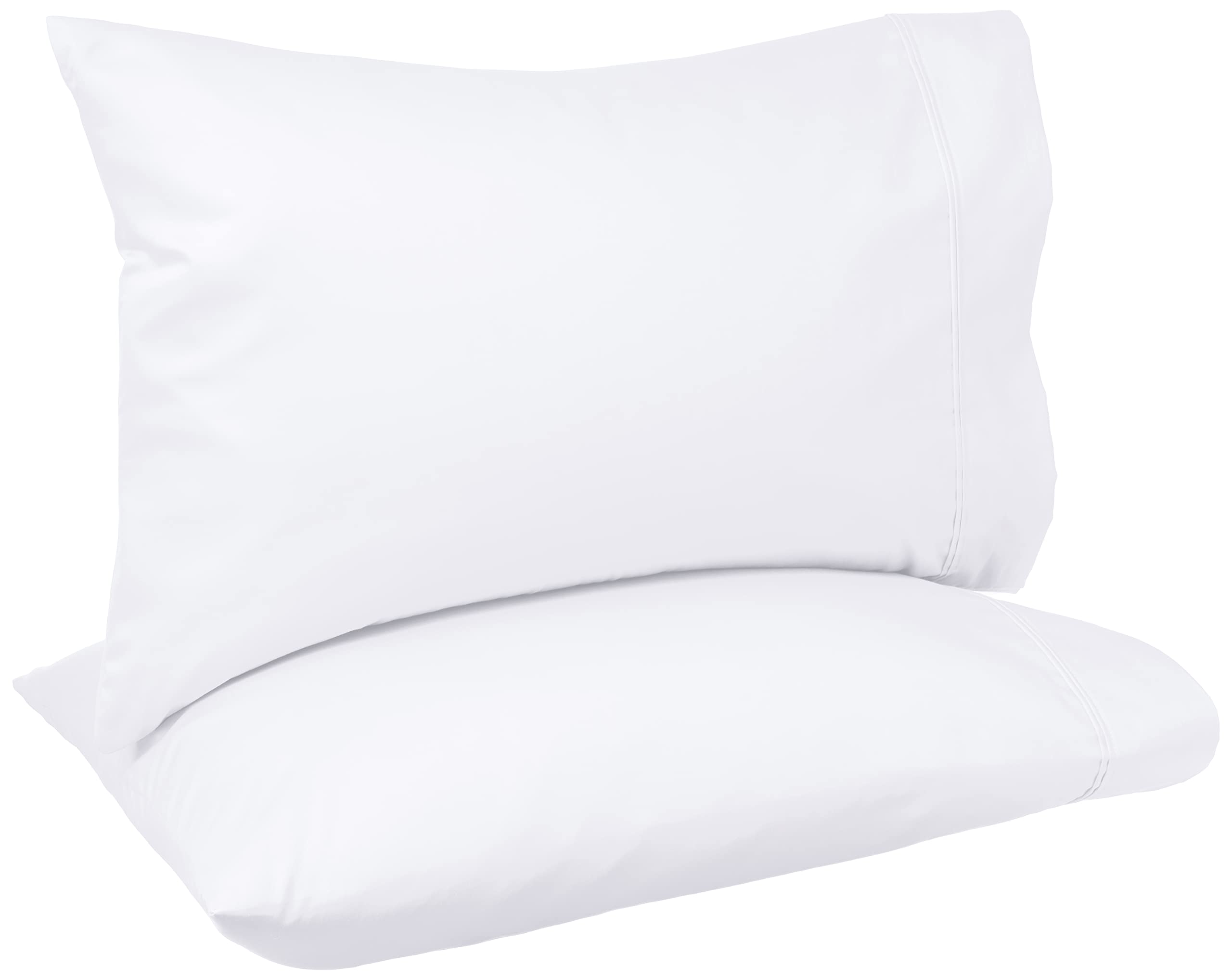 Amazon Basics 400 Thread Count Cotton Pillow Cases, Set of 2