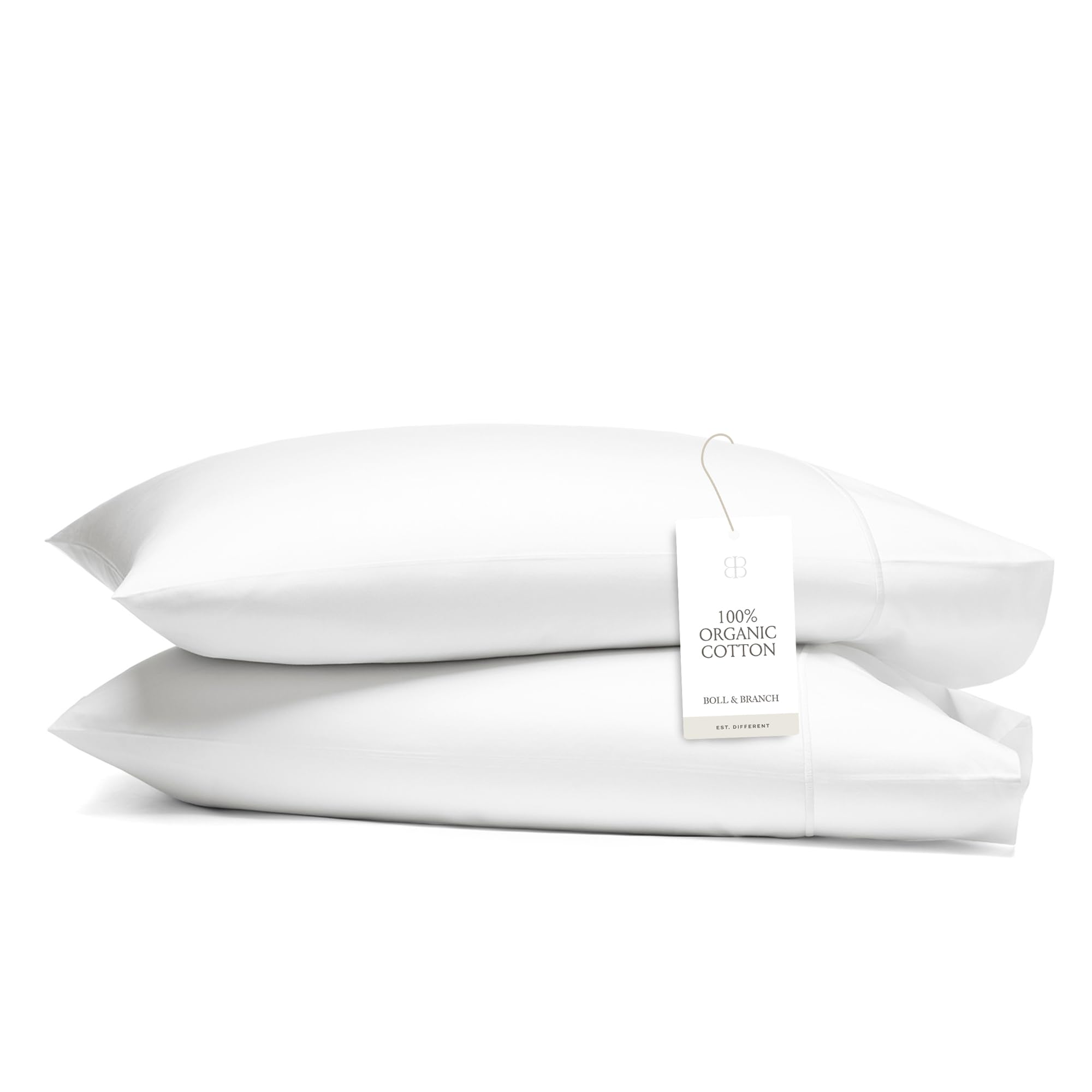 Organic Cotton Signature Hemmed Pillowcases, Pair