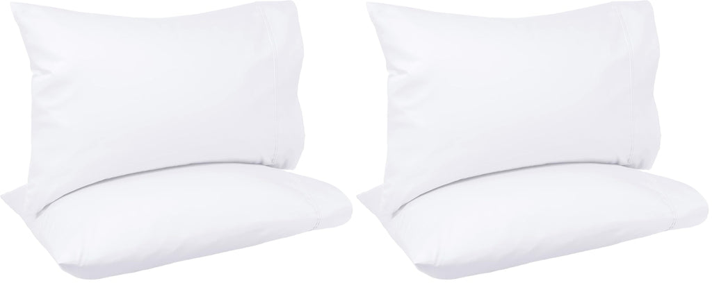 Amazon Basics 400 Thread Count Cotton Pillow Cases, Set of 2