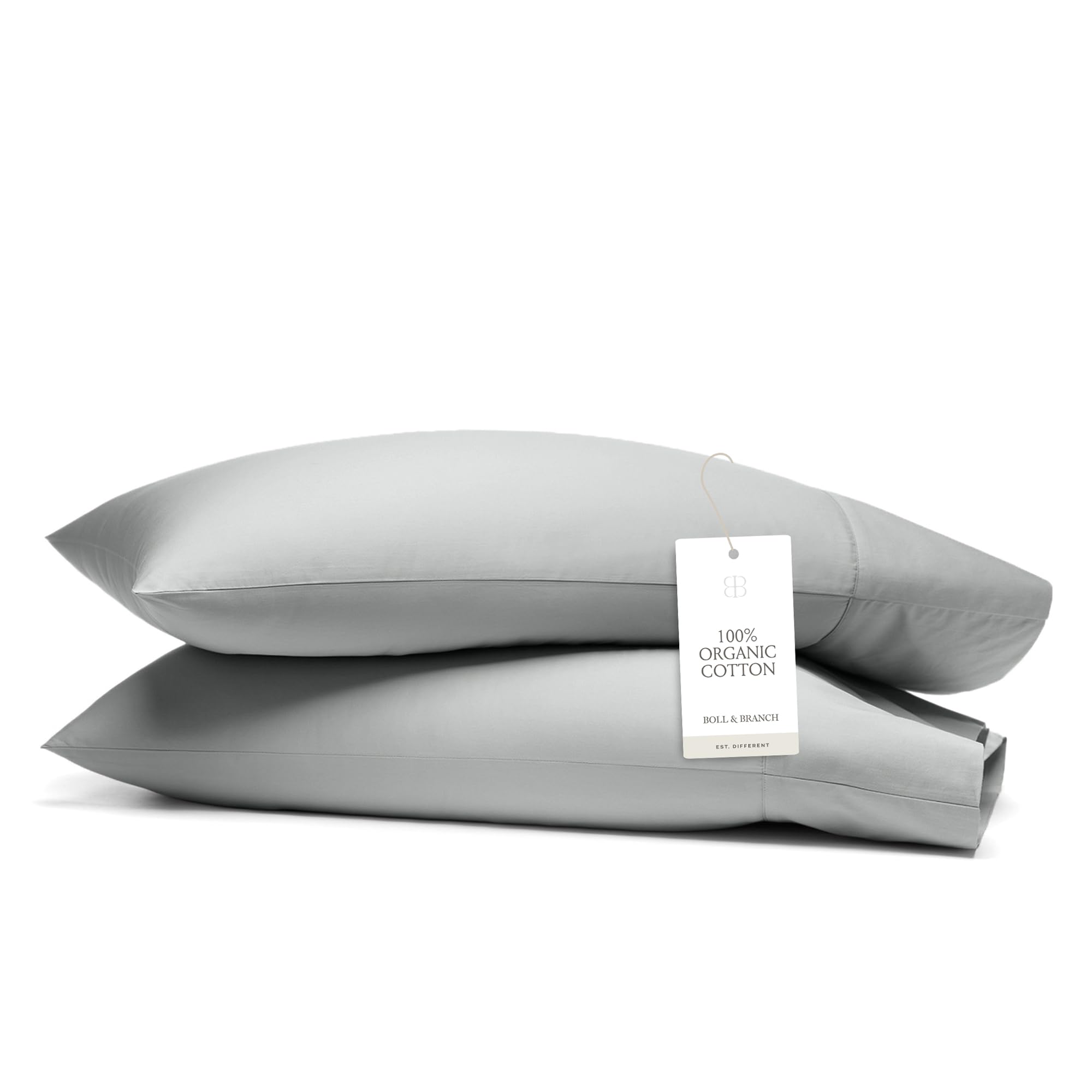Organic Cotton Signature Hemmed Pillowcases, Pair