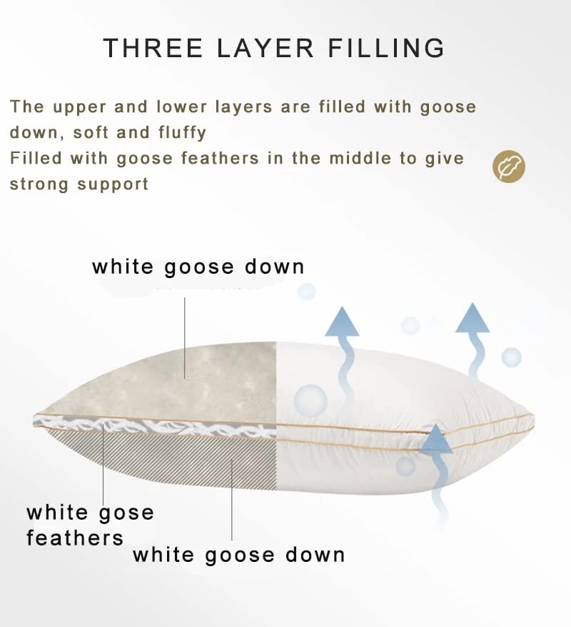 Cotton-Shell Down-Alternative Neck Support Pillow
