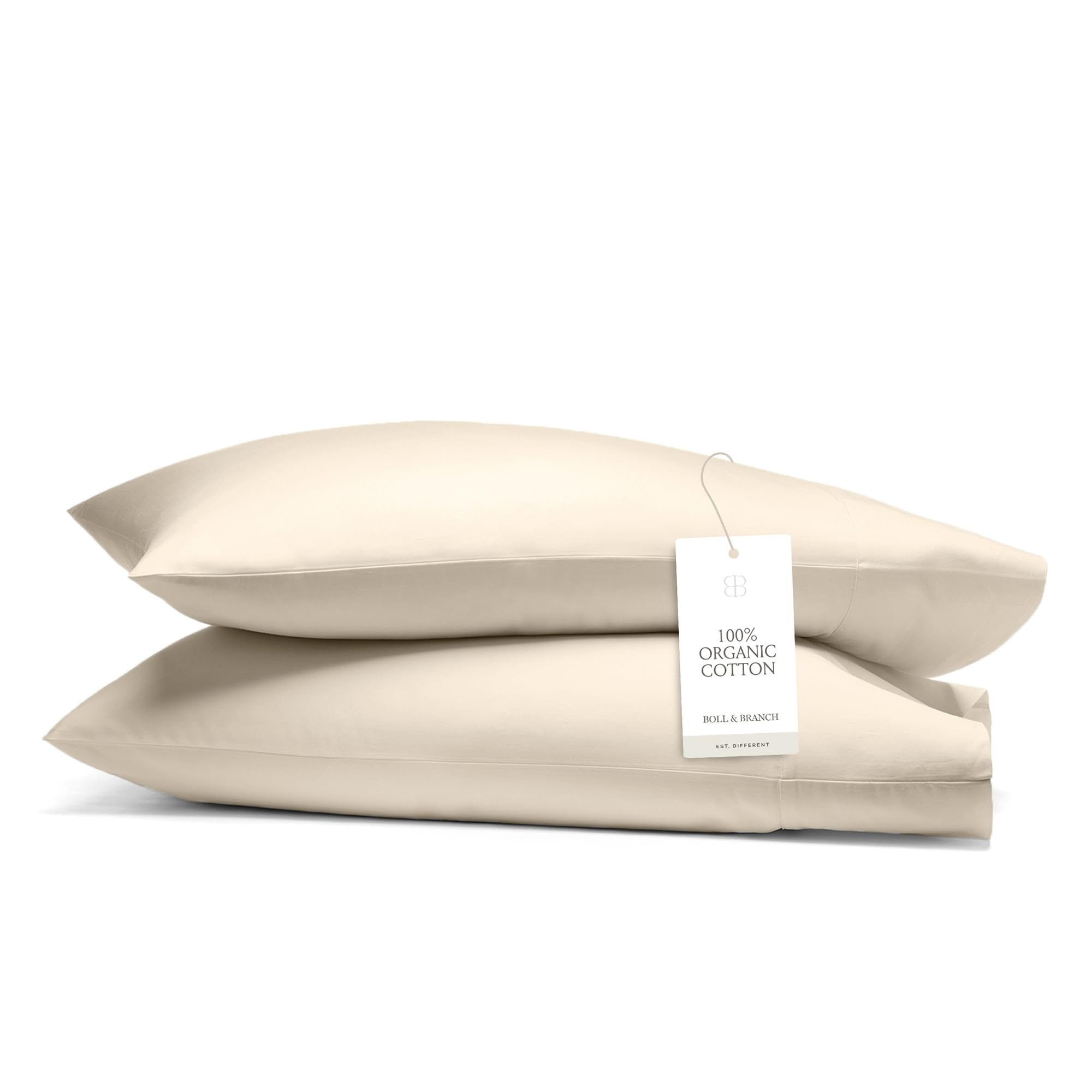Organic Cotton Signature Hemmed Pillowcases, Pair
