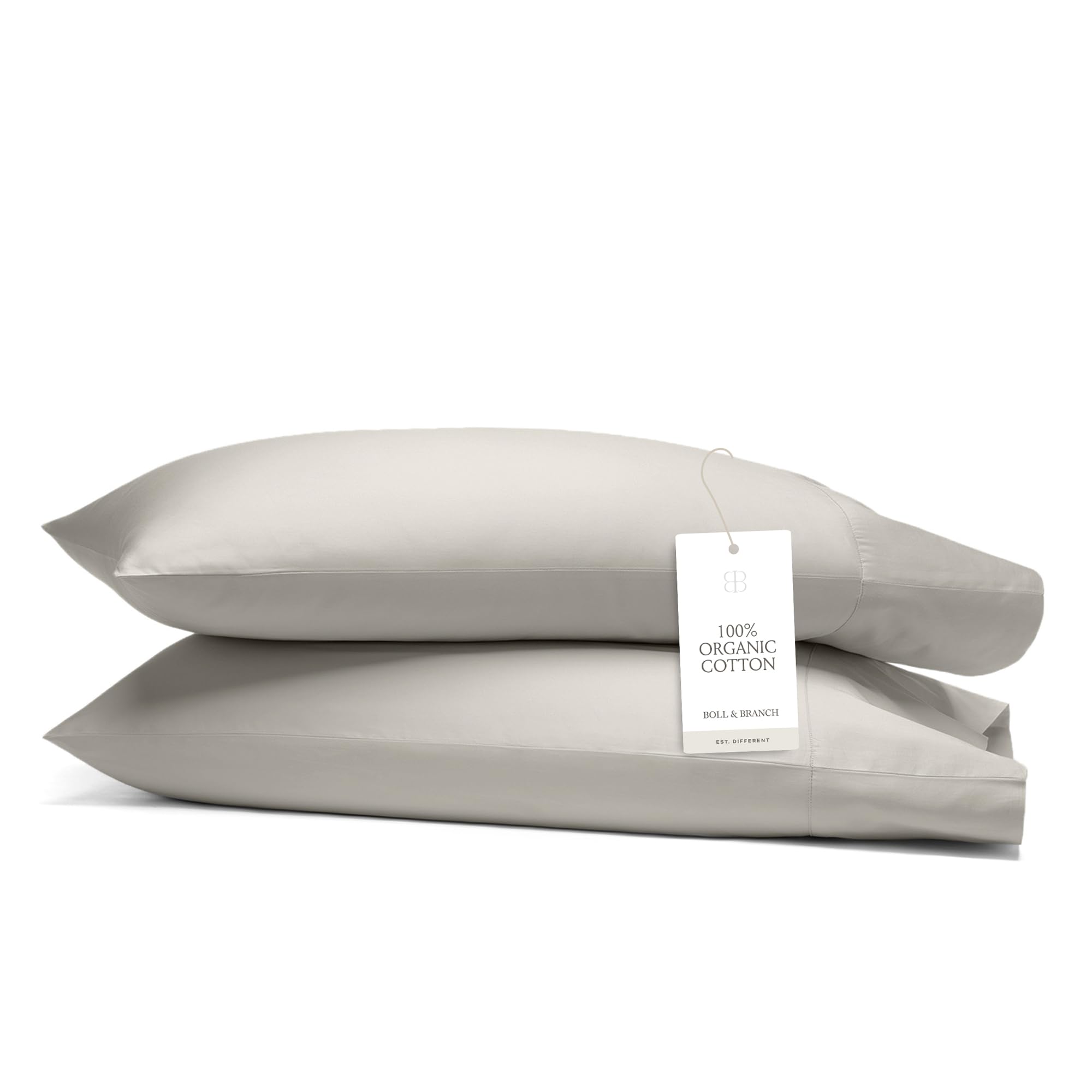 Organic Cotton Signature Hemmed Pillowcases, Pair