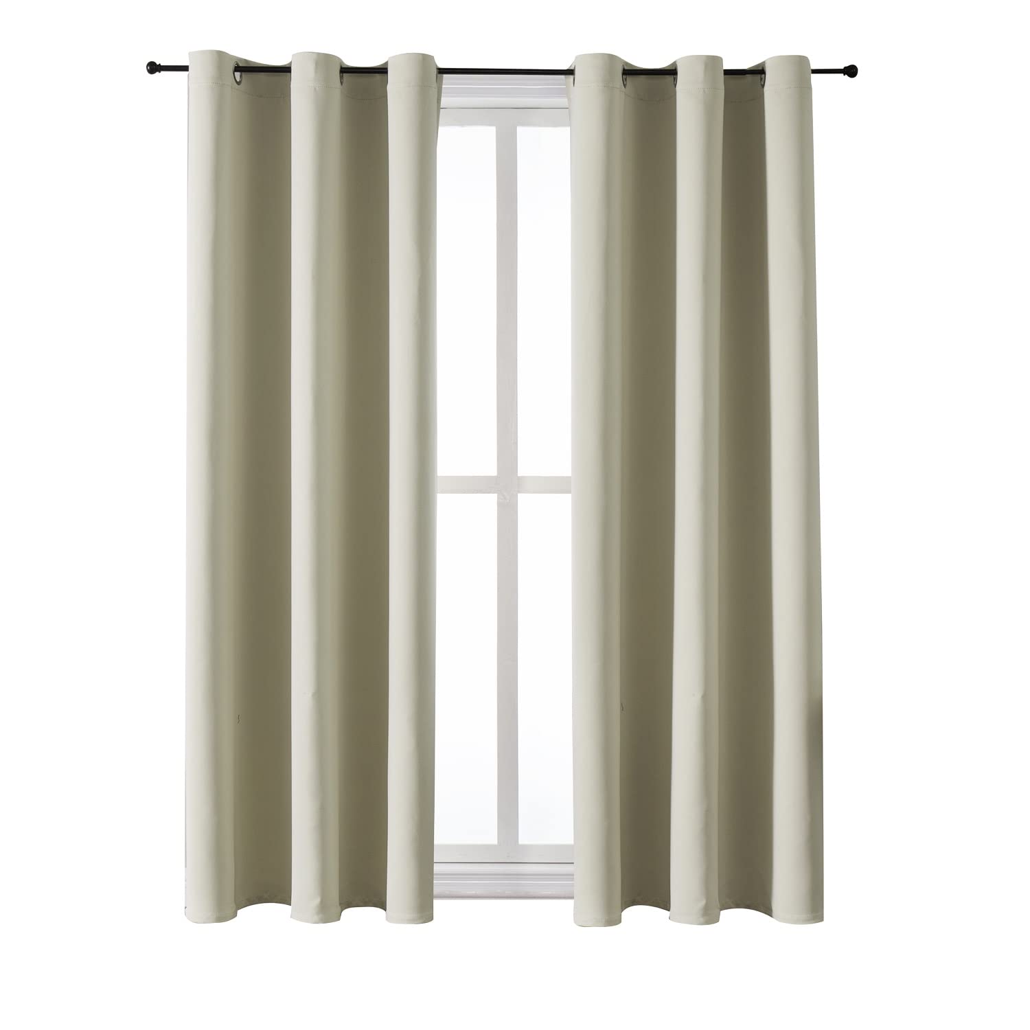 Thermal Insulated Grommet Blackout Curtain Pair