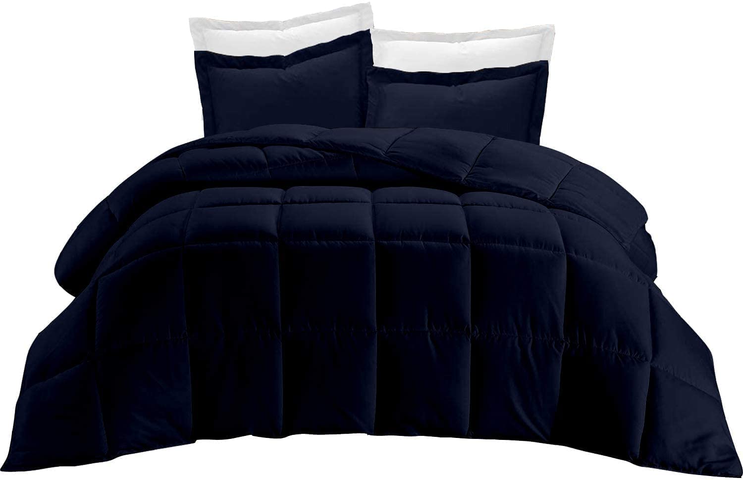 Egyptian Cotton Pinch-Pleat Comforter Set, 4 Pieces