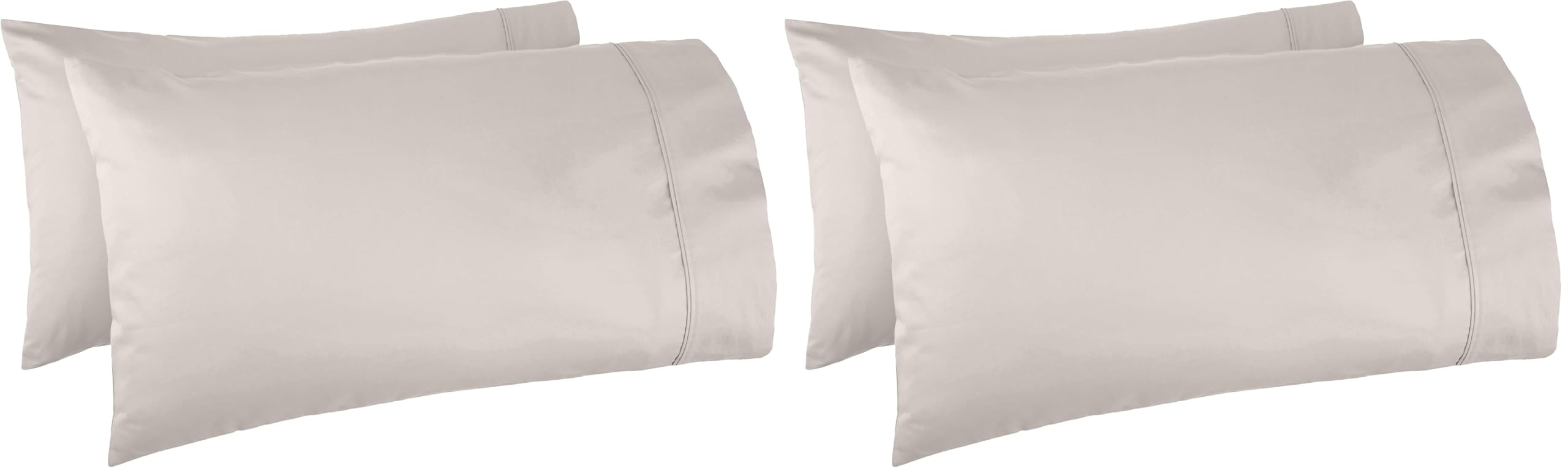 Amazon Basics 400 Thread Count Cotton Pillow Cases, Set of 2