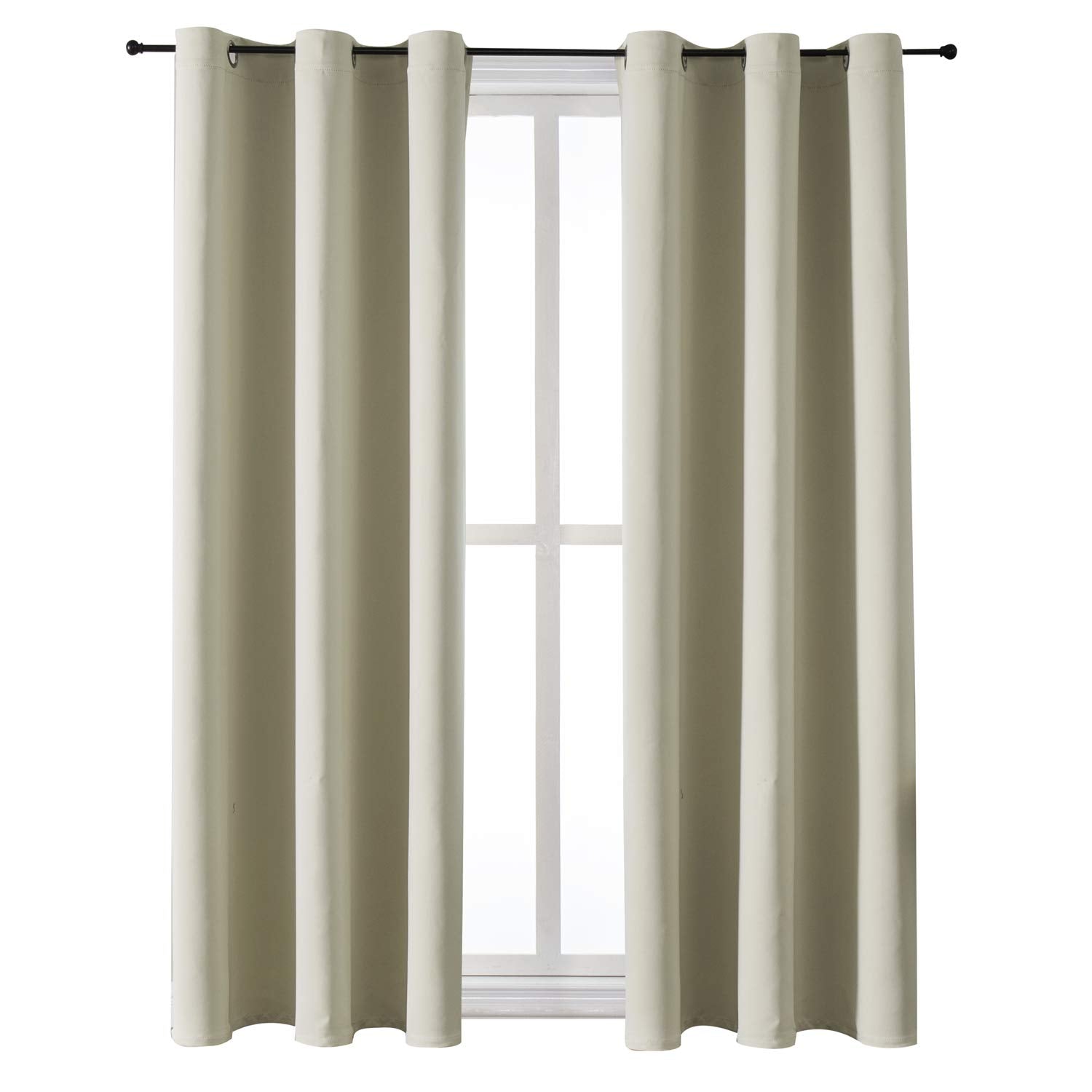 Thermal Insulated Grommet Blackout Curtain Pair