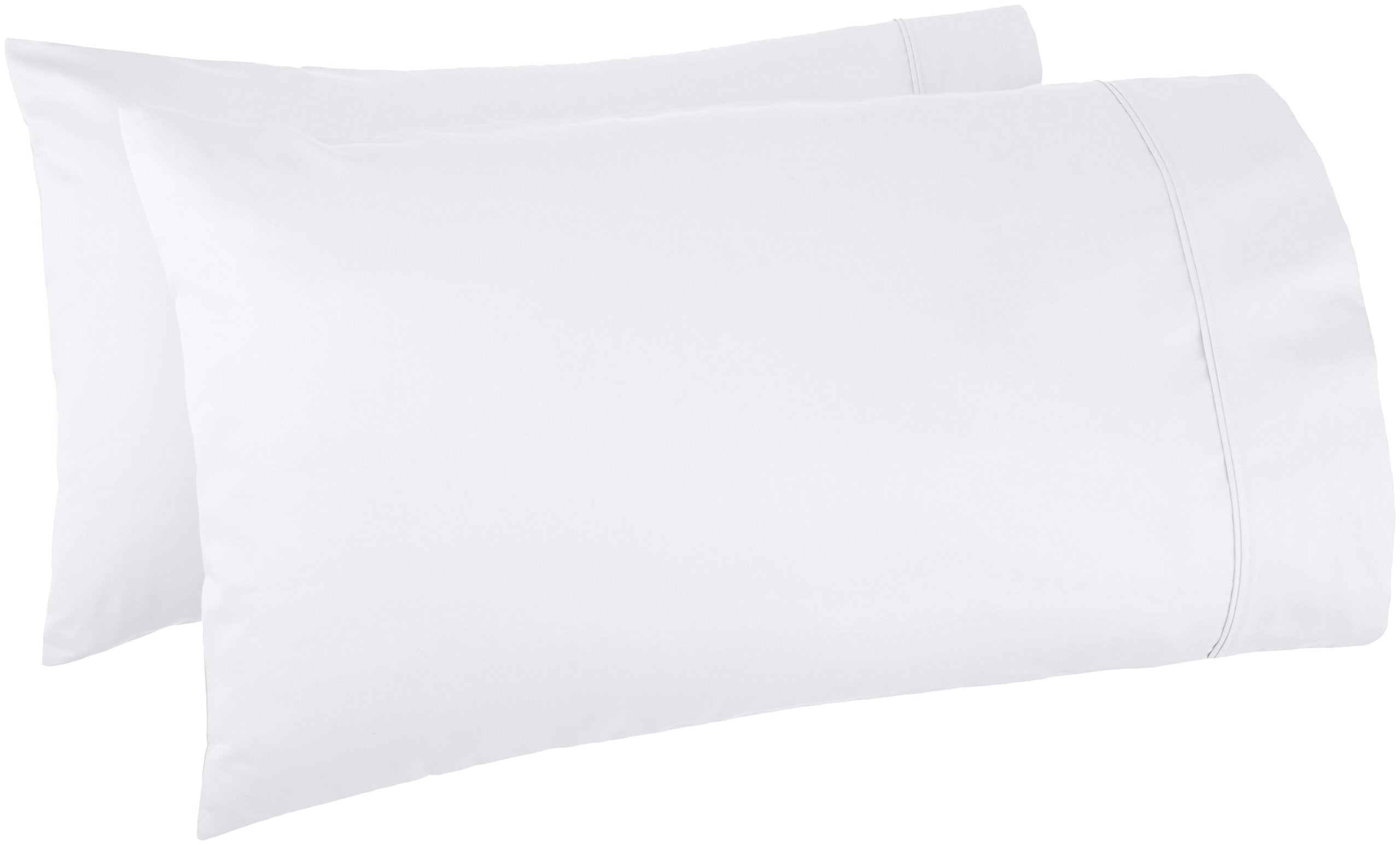 Amazon Basics 400 Thread Count Cotton Pillow Cases, Set of 2