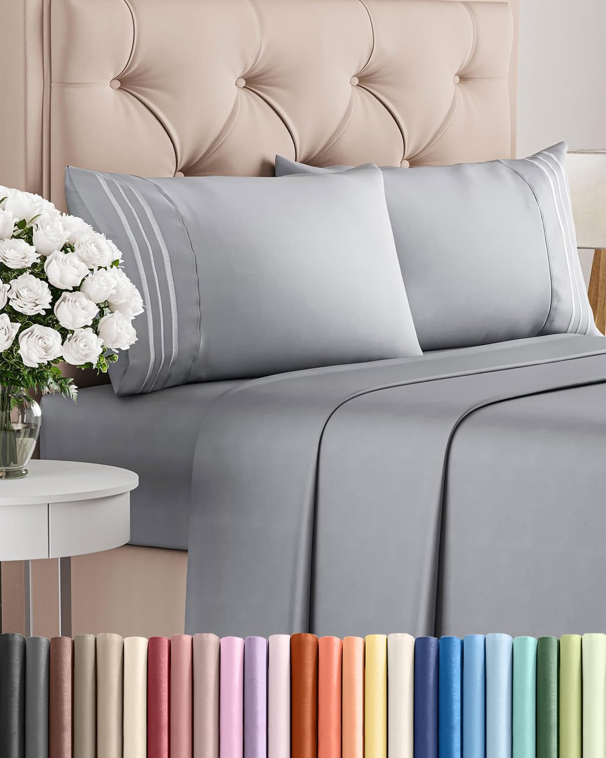 Ultra-Soft Cooling Deep-Pocket Sheet Set, 4 Pieces