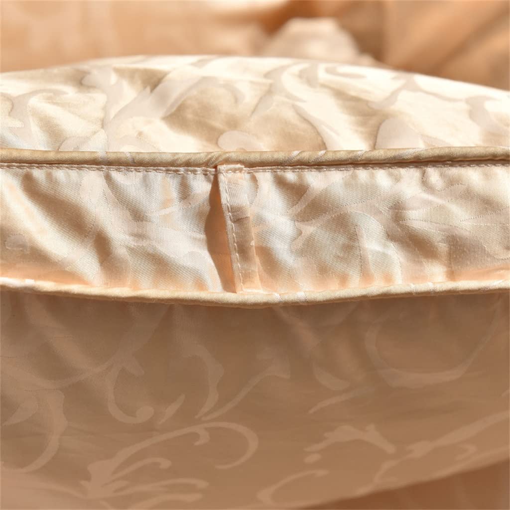UOHLCX HBJWOV White Duck Down Quilt Down Fluffy Cozy Four Seasons Duvet Brocade Warm Queen King Quilted Comforters