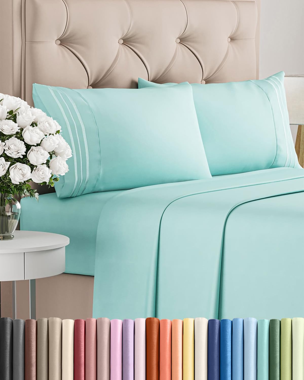 Ultra-Soft Cooling Deep-Pocket Sheet Set, 4 Pieces