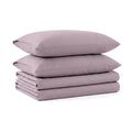 Tribeca Living Triple Brushed Soft Cotton Flannel Bed Sheets, 170-GSM Weight Extra Deep Pocket Flannel Sheets Queen Size Set in Solid Dark Blue Color