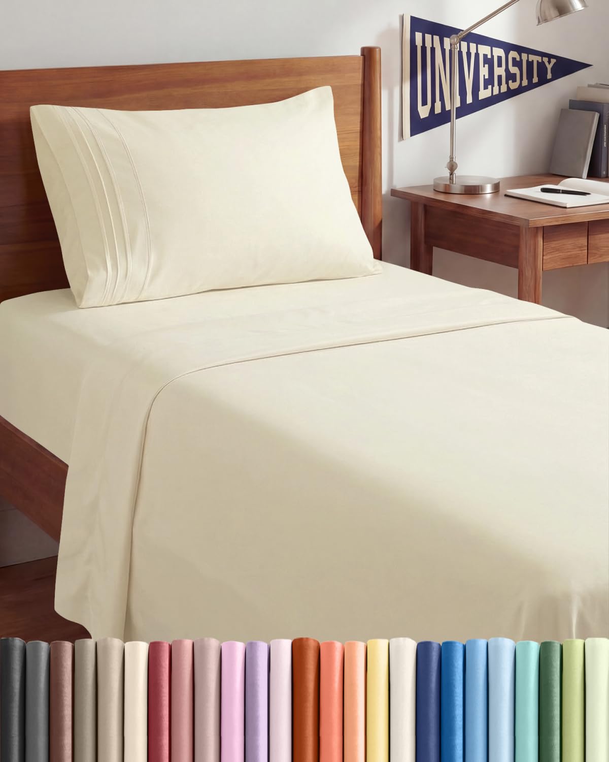 Ultra-Soft Cooling Deep-Pocket Sheet Set, 4 Pieces
