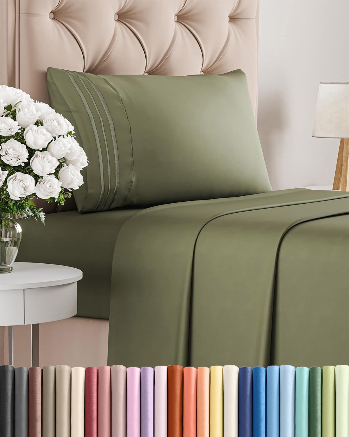 Ultra-Soft Cooling Deep-Pocket Sheet Set, 4 Pieces