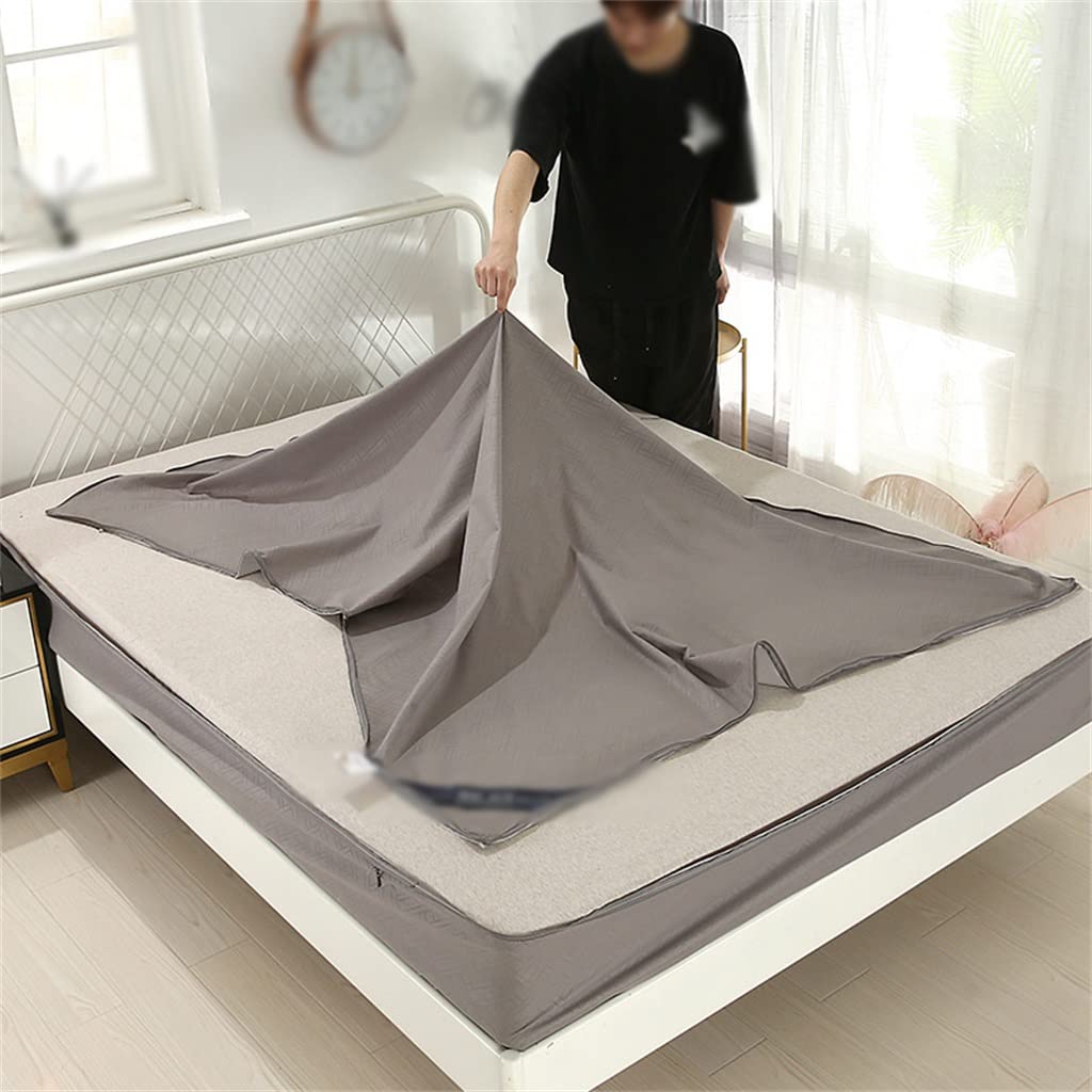 Zippered Latex Mattress Protector and Pillowcase Set