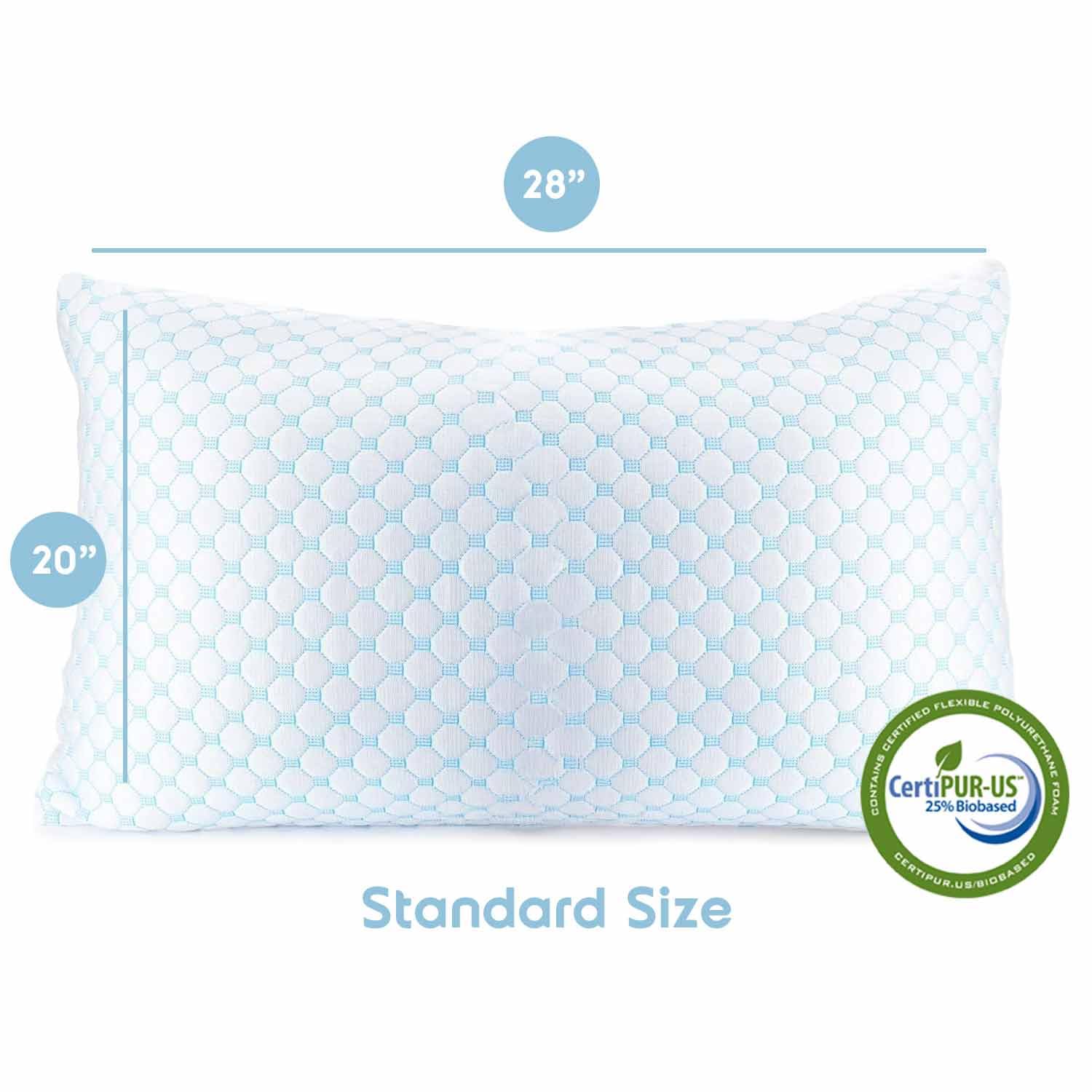 Adjustable Gel Memory Foam Cooling Bed Pillow