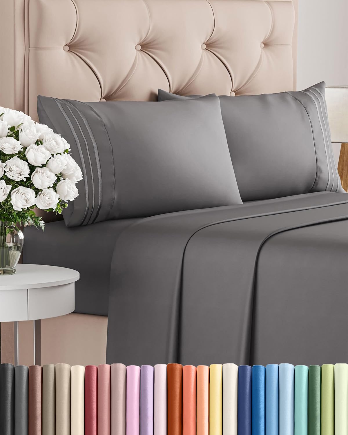 Ultra-Soft Cooling Deep-Pocket Sheet Set, 4 Pieces