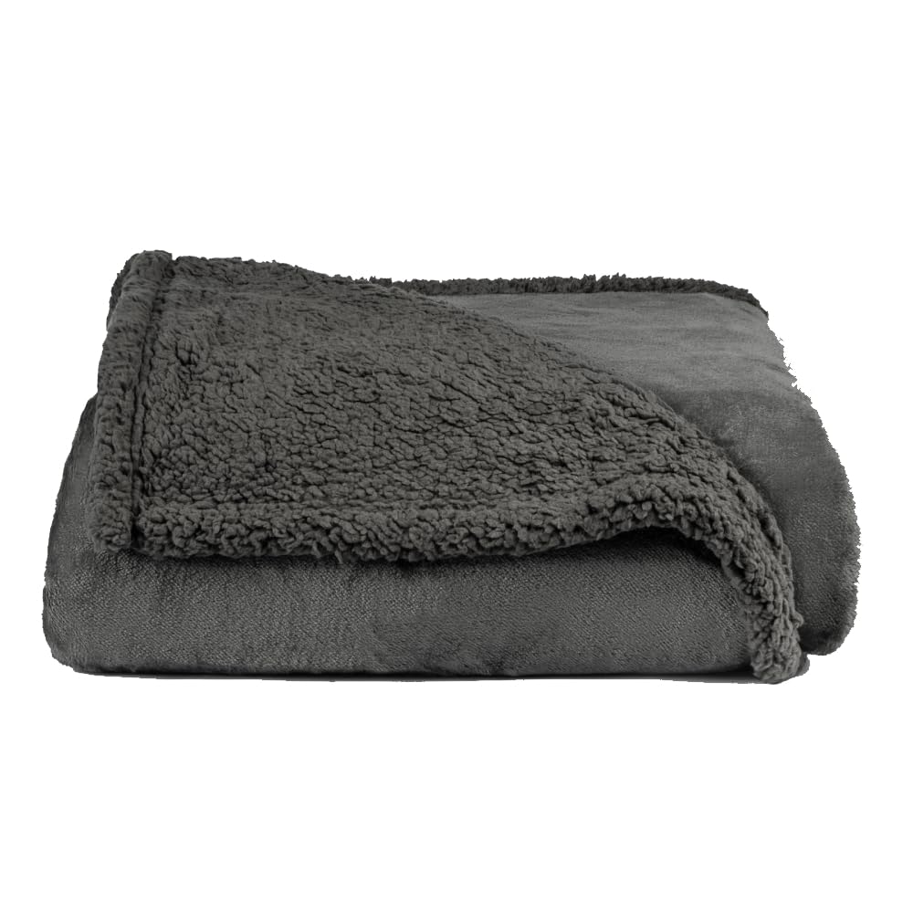 Layered Blankets The Accent - Waterproof, Double Sided Luxury Blanket - Bed, Sofa, Couch - Machine Washable, Comfy - Sherpa and Fleece, Protect The Bed