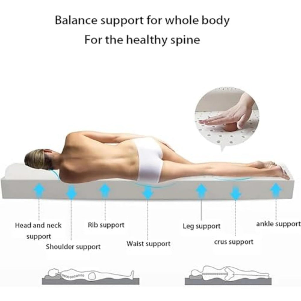 Breathable Natural Latex Pressure-Relief Topper