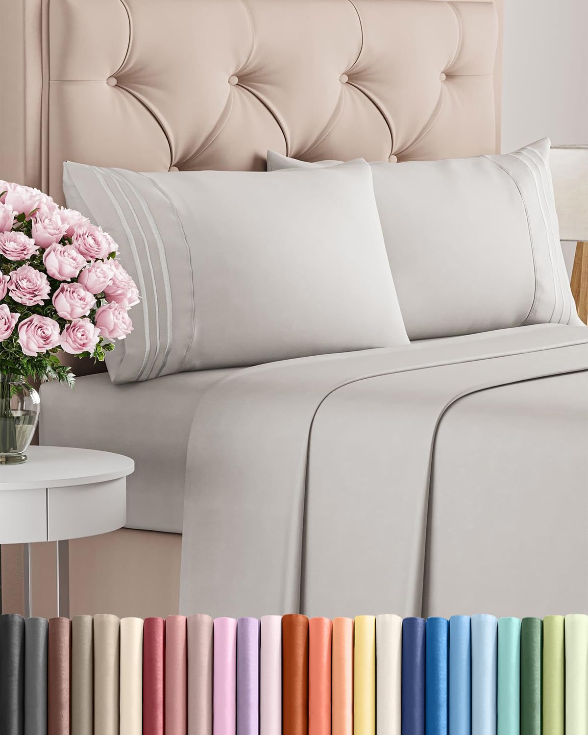 Ultra-Soft Cooling Deep-Pocket Sheet Set, 4 Pieces