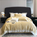NERHWIVS Wedding Bedding Set 1000TC Egyptian Cotton Embroidery Duvet Cover Set Bed Sheet Pillowcases (Color : A, Size : 220 * 240cm) (A 220 * 240cm)