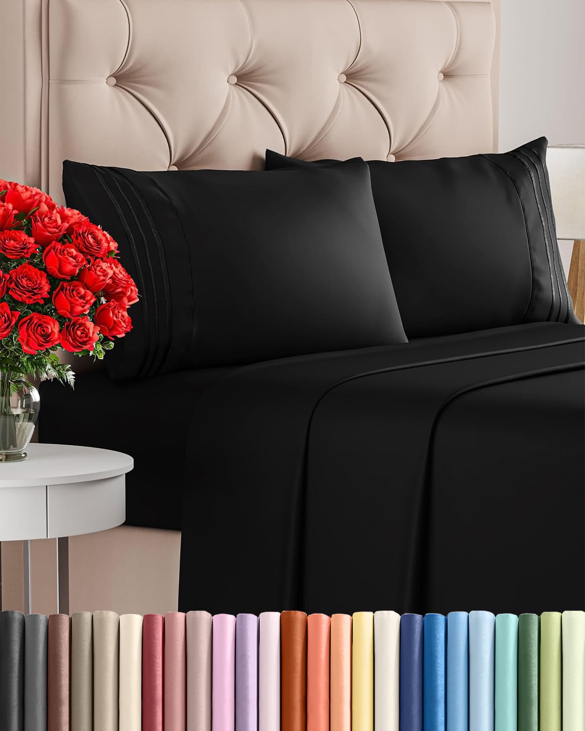 Ultra-Soft Cooling Deep-Pocket Sheet Set, 4 Pieces