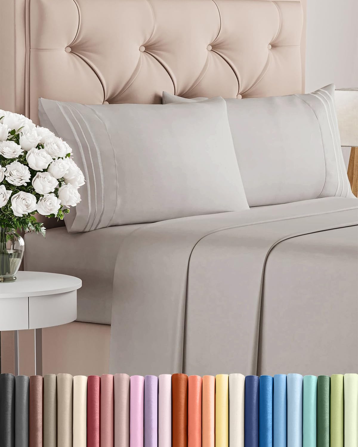 Ultra-Soft Cooling Deep-Pocket Sheet Set, 4 Pieces