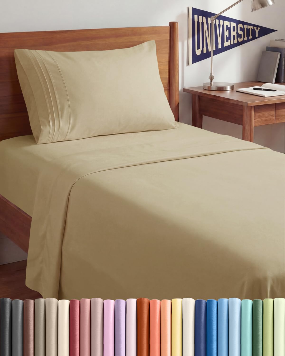 Ultra-Soft Cooling Deep-Pocket Sheet Set, 4 Pieces