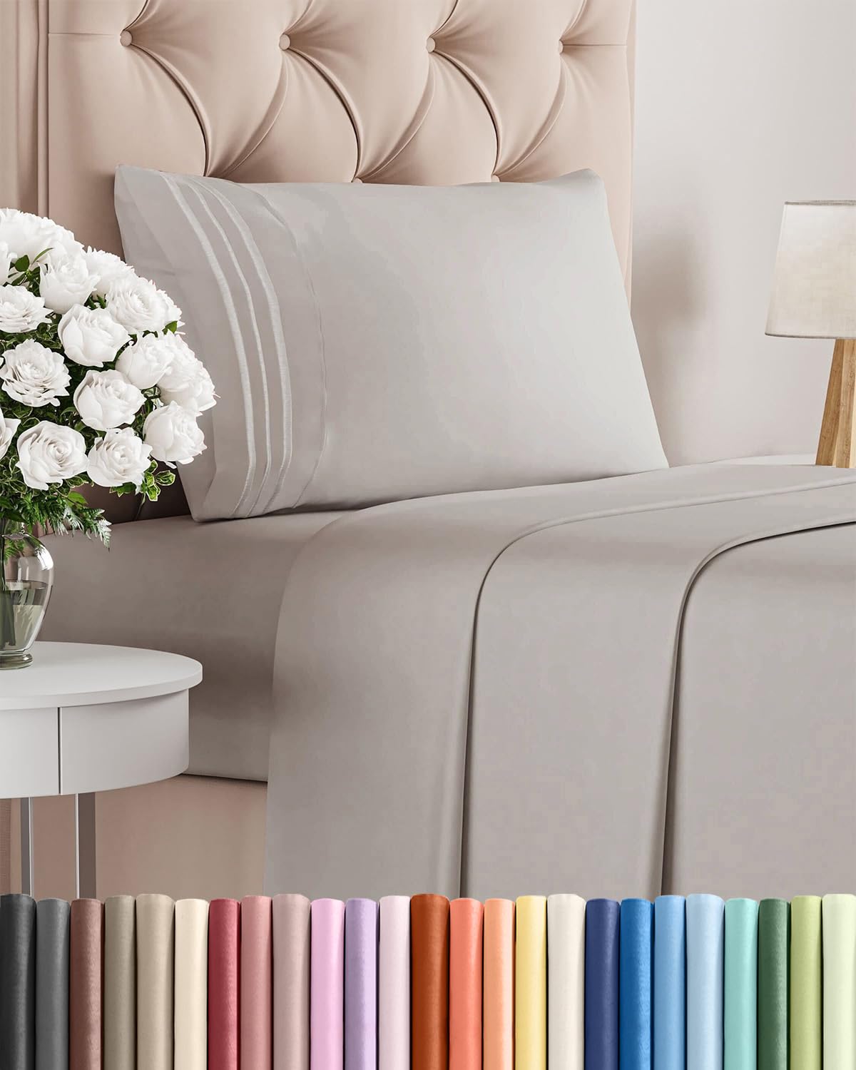 Ultra-Soft Cooling Deep-Pocket Sheet Set, 4 Pieces