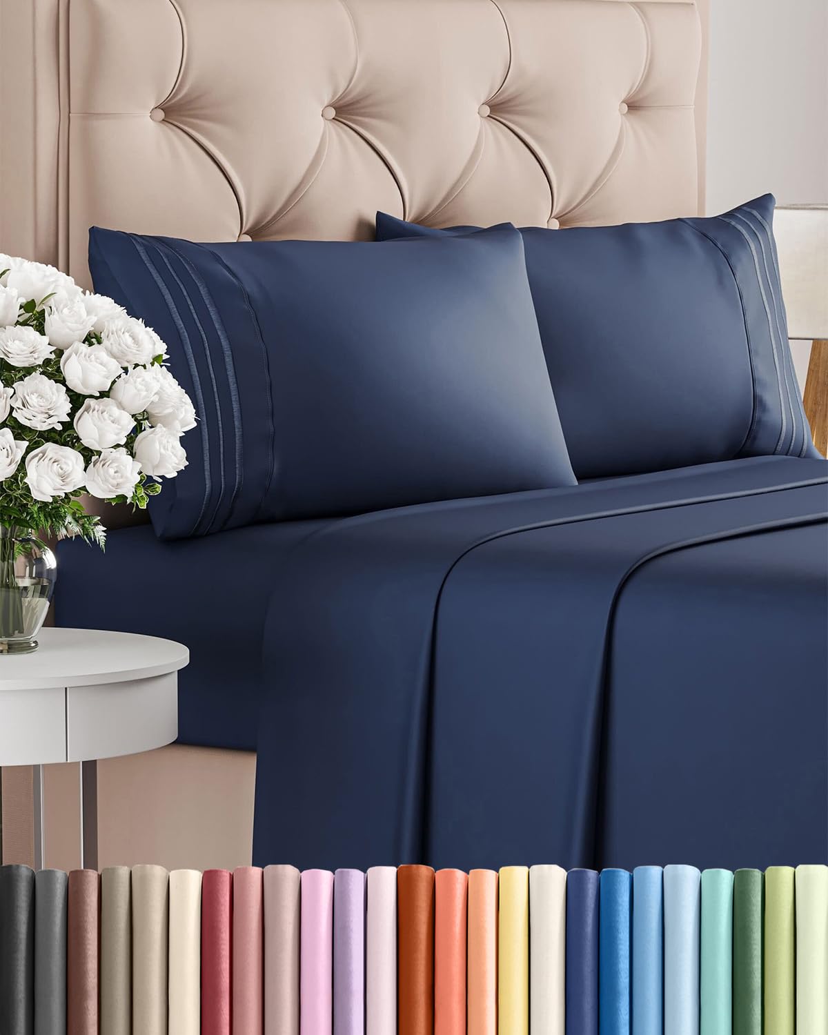 Ultra-Soft Cooling Deep-Pocket Sheet Set, 4 Pieces