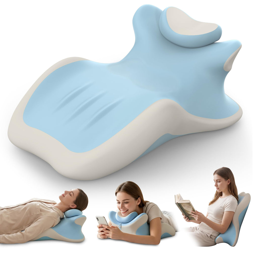 Angled Wedge Support Pillow for Neck, Back and Waist