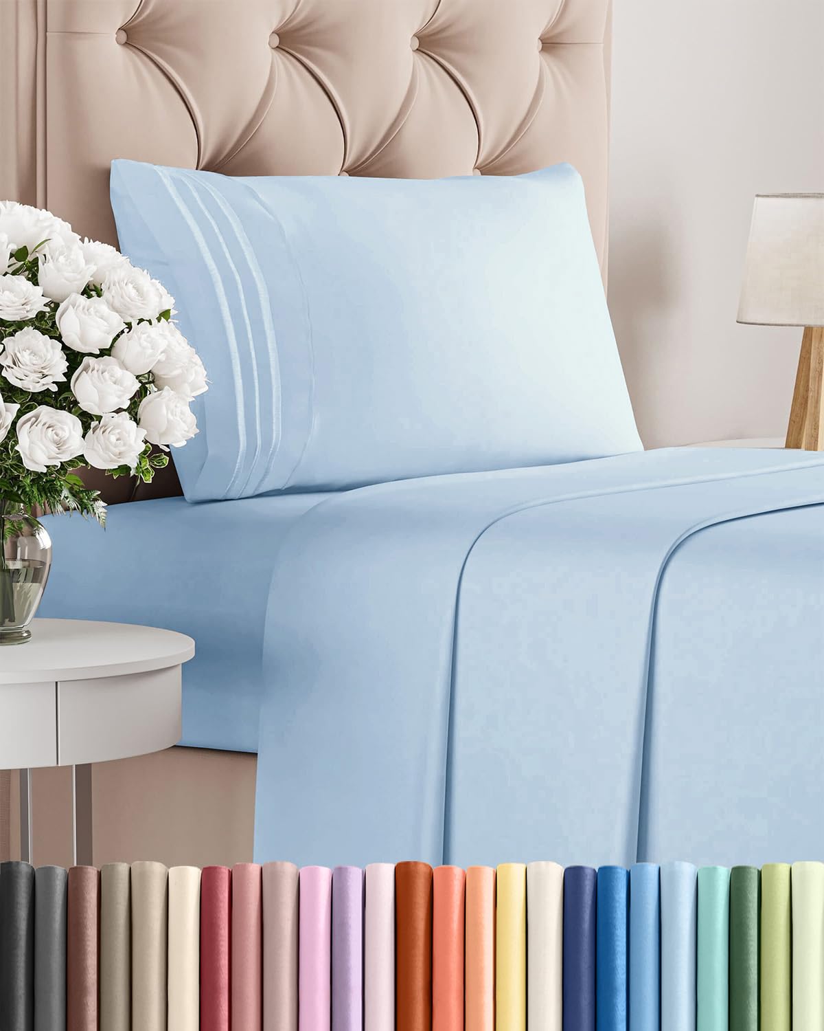 Ultra-Soft Cooling Deep-Pocket Sheet Set, 4 Pieces
