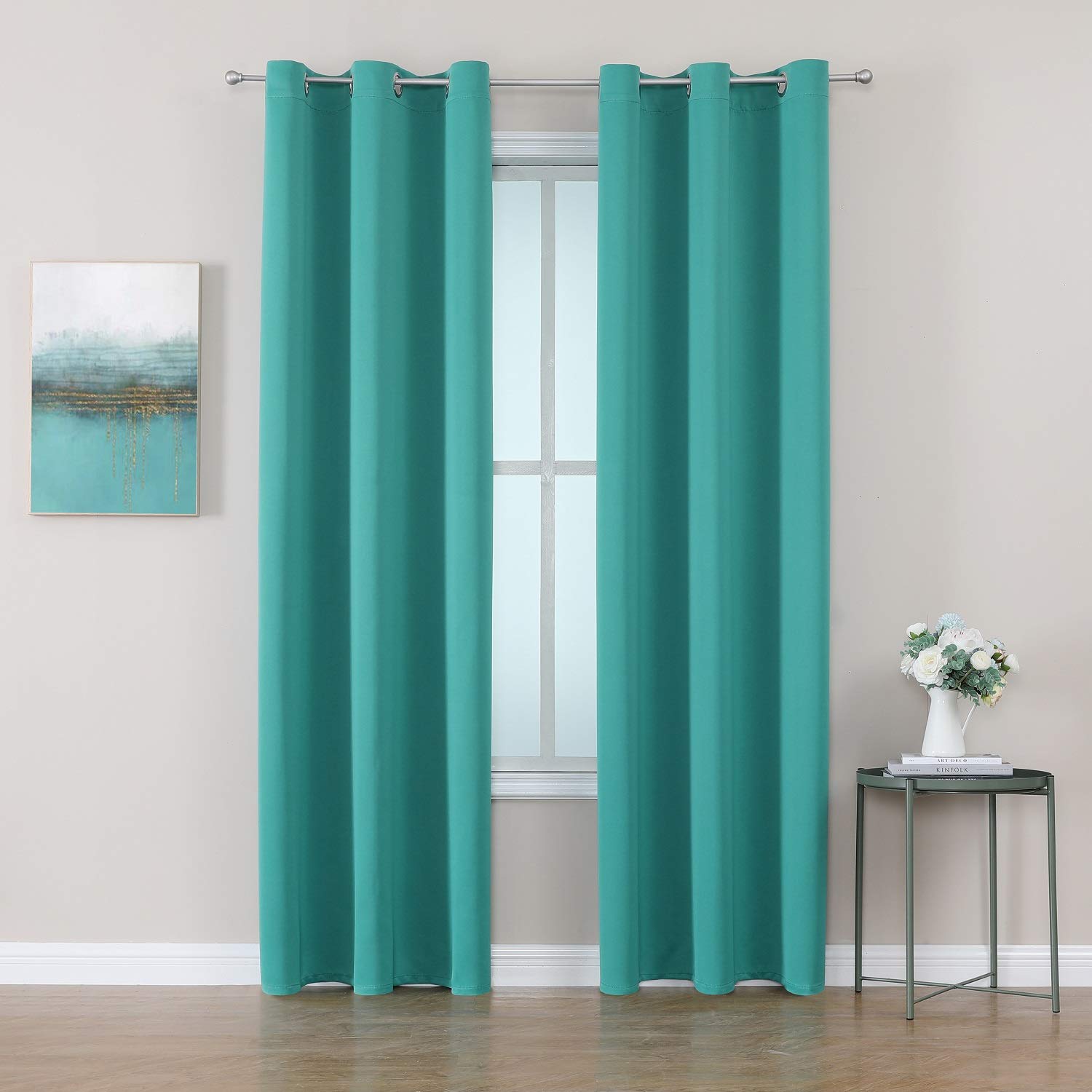 Thermal Insulated Grommet Blackout Curtain Pair