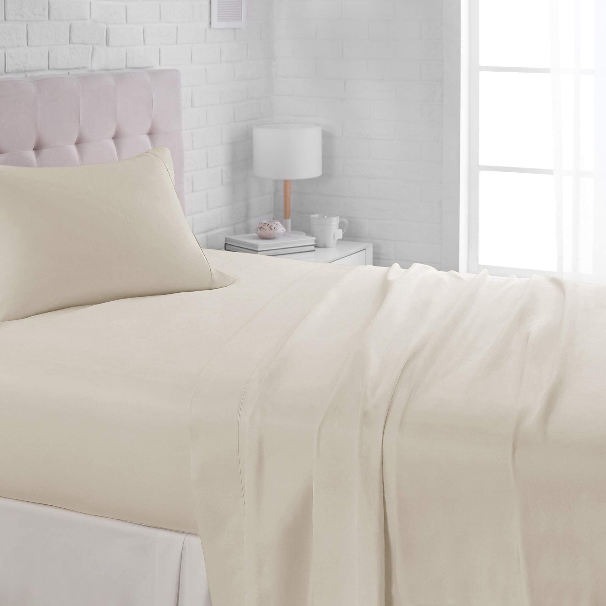 Soft Microfiber Deep-Pocket Bed Sheet Set, 4 Pieces
