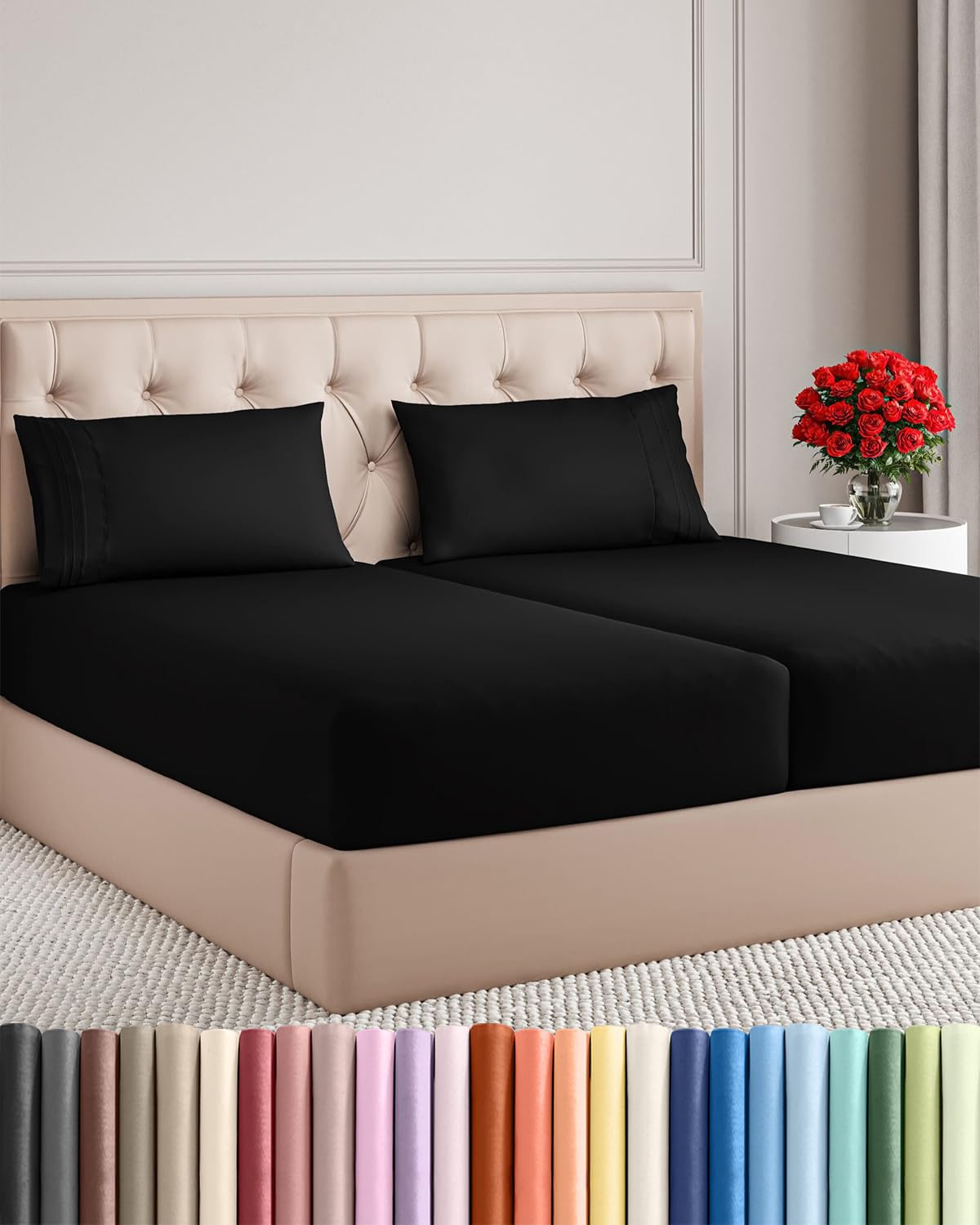 Ultra-Soft Cooling Deep-Pocket Sheet Set, 4 Pieces