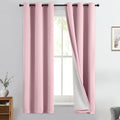 Double-Layer Thermal Blackout Curtain Panels, Pair