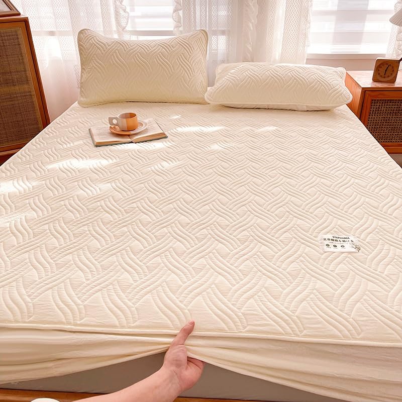 Quilted Soybean Fiber Washable Mattress Protector