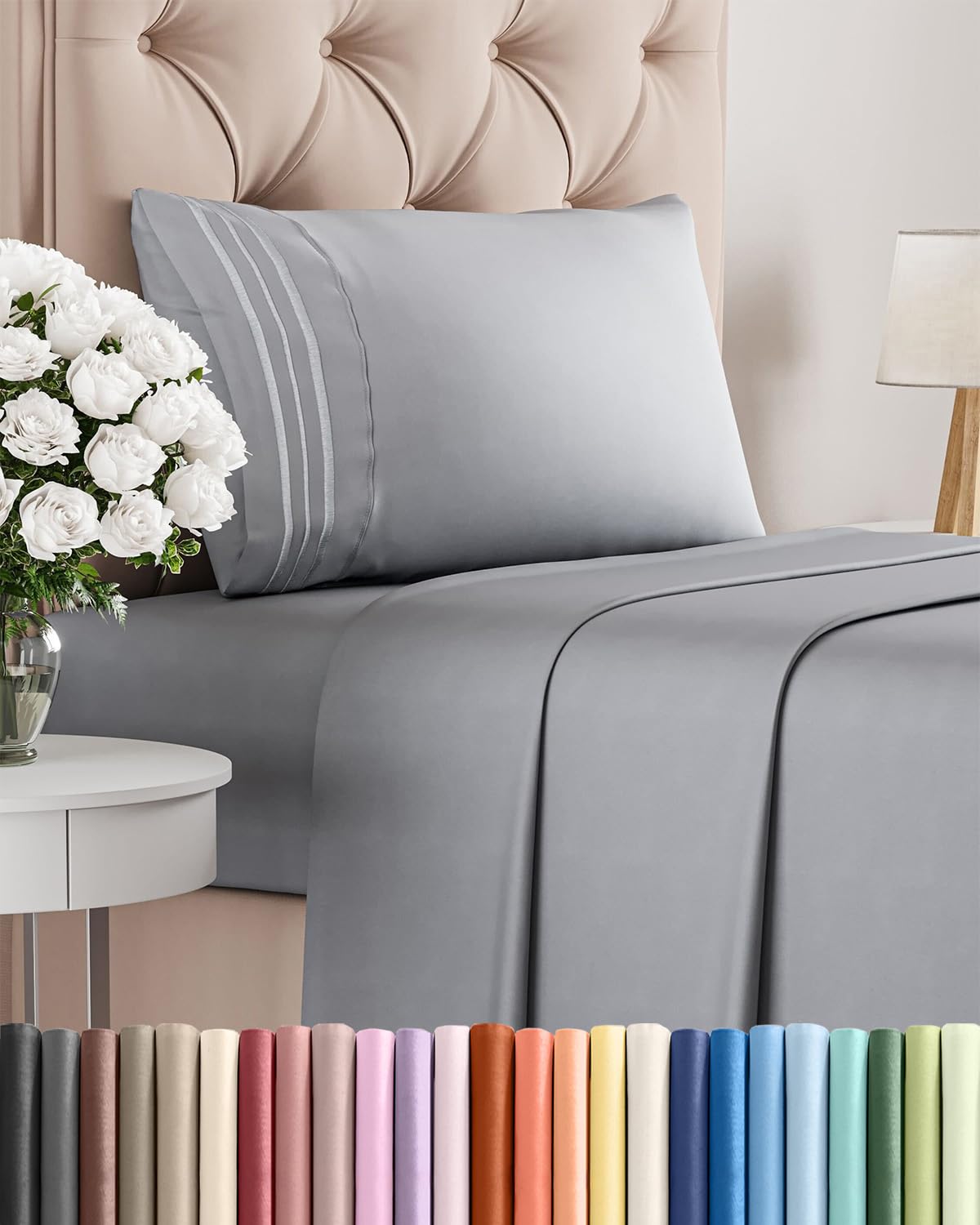 Ultra-Soft Cooling Deep-Pocket Sheet Set, 4 Pieces