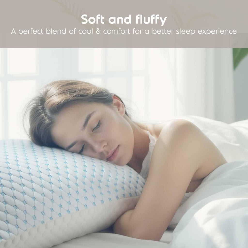Adjustable Gel Memory Foam Cooling Bed Pillow
